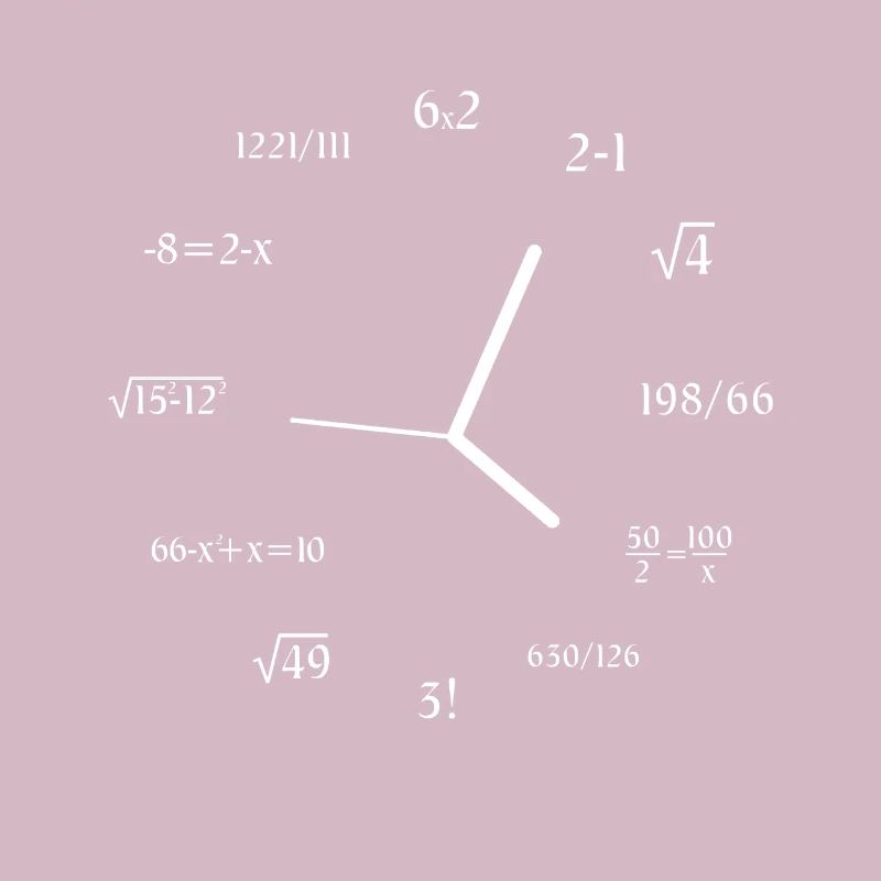Math Clock Math Formule Meme Joke Math