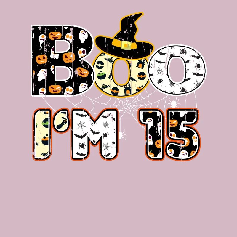 Halloween Pattern Spider Creatures Birth Age 15