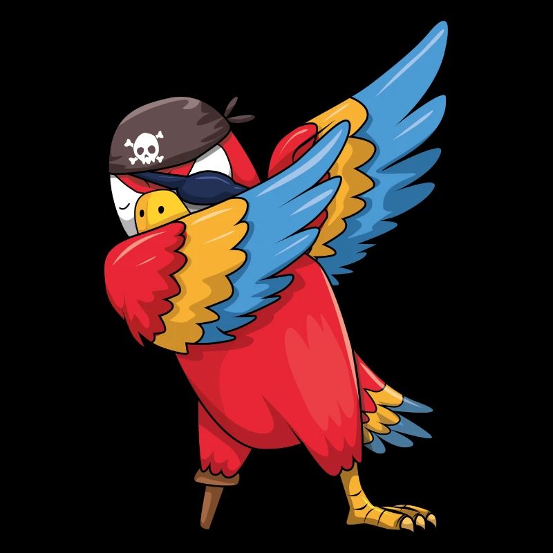 Dab Parrot Jolly Pirate Décor Lazy Halloween