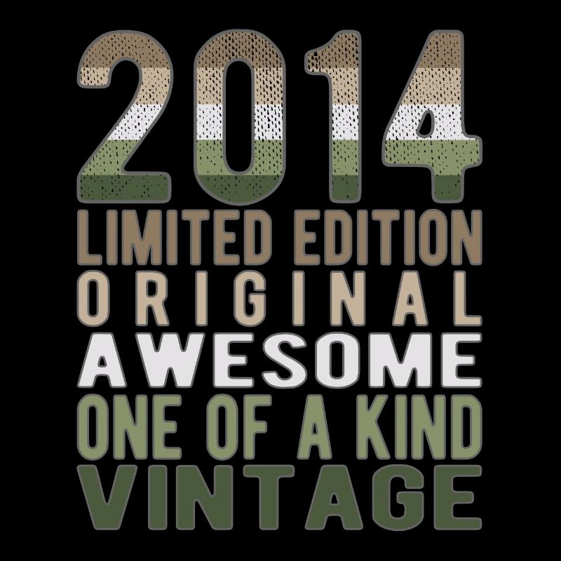 Limited Edition seit 2014 Geburtstag Vintage 2014