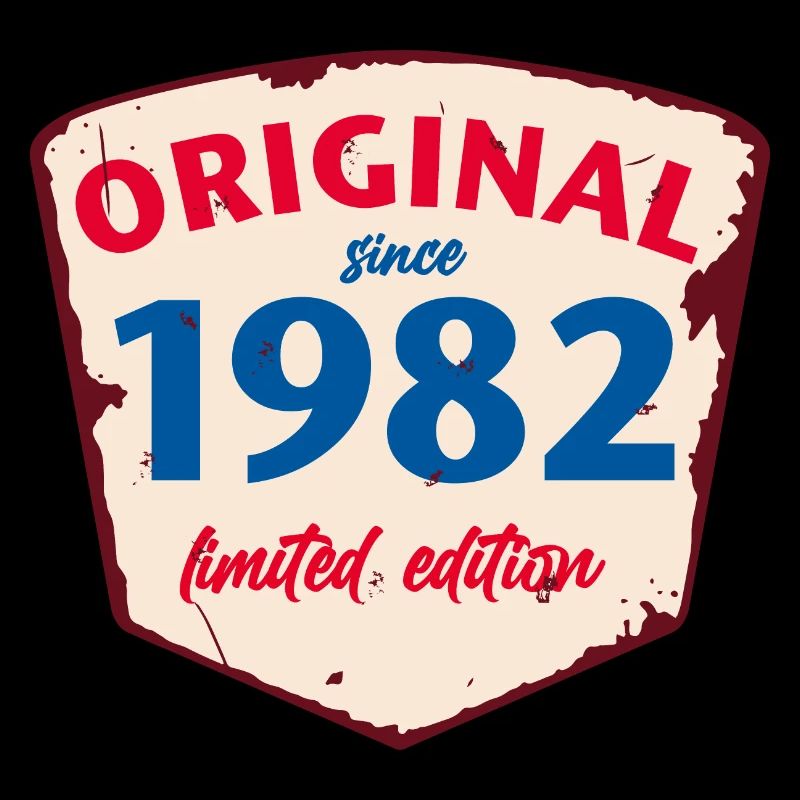1982 Blechschild - limeted edition - Vintage