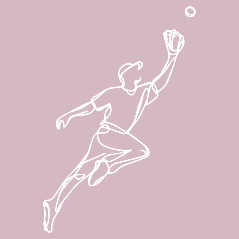 Baseball player drawing