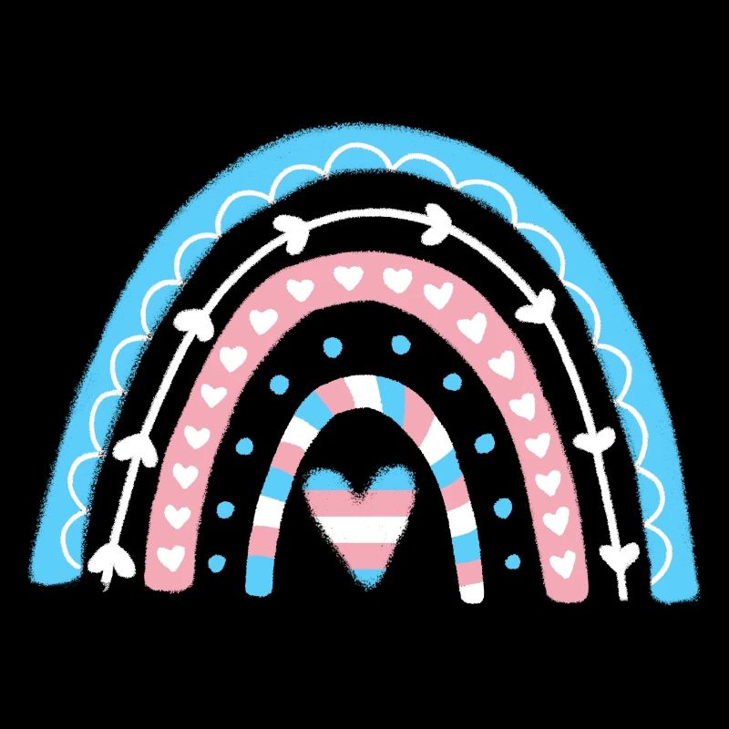 Transgender Pride Boho-Regenbogen