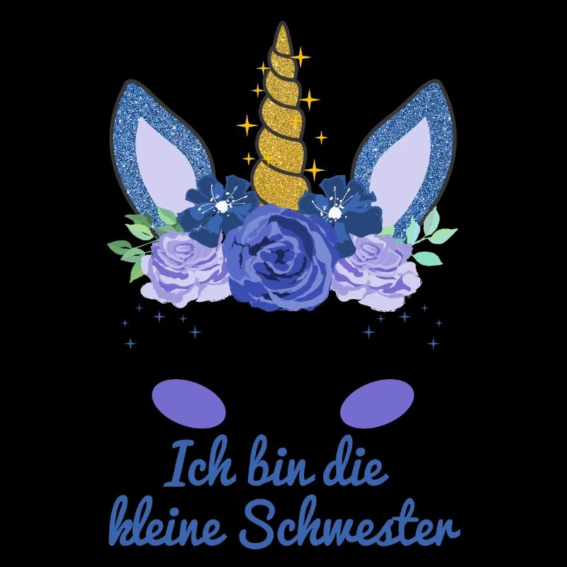 Kleine Schwester Geschenk Einhorn Gesicht