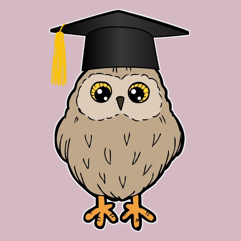 Bachelor Master Studium Abschluss Eule Lustig