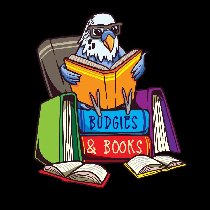 Budgies & Books - Oiseau perruche mignon de lecture