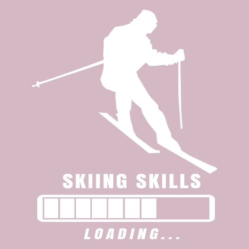 Skiing Skills Loading Ladebalken Geschenk