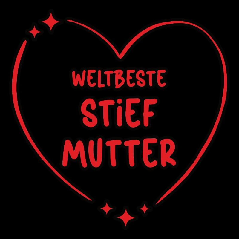 Weltbeste Stiefmutter Stiefmama Herz Bonus Mama