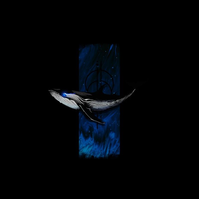 Azure Leviathan: Blue Whale's Illuminated Gaze