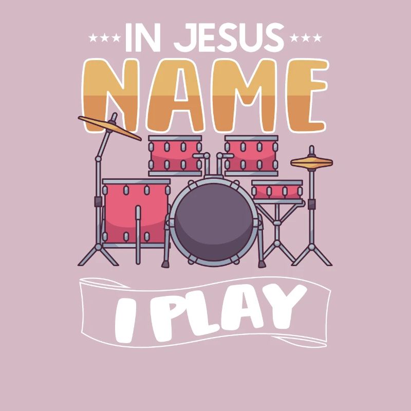 Drum Player Jesus Drum set Pick Jesus Drums Player