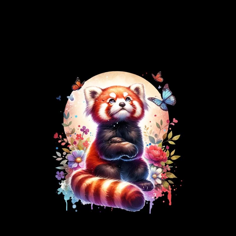 Panda roux Drôle de dicton Nope Renard de Feu