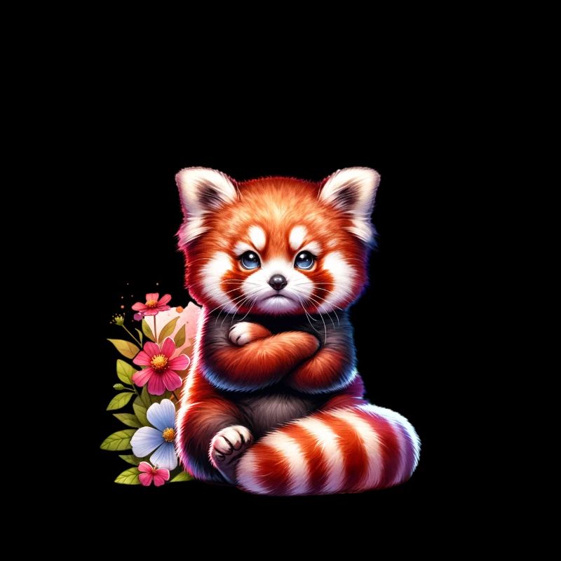 Panda roux Drôle de dicton Nope Renard de Feu