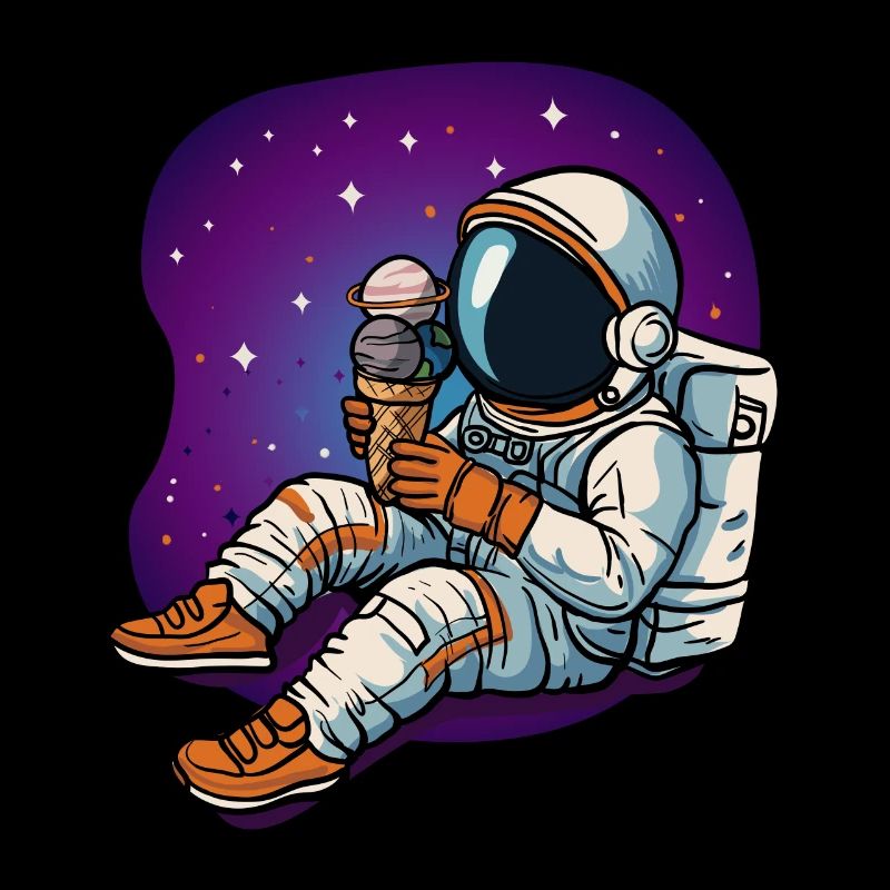 Astronaut Sonnensystem Planeten Eis Eiskugeln