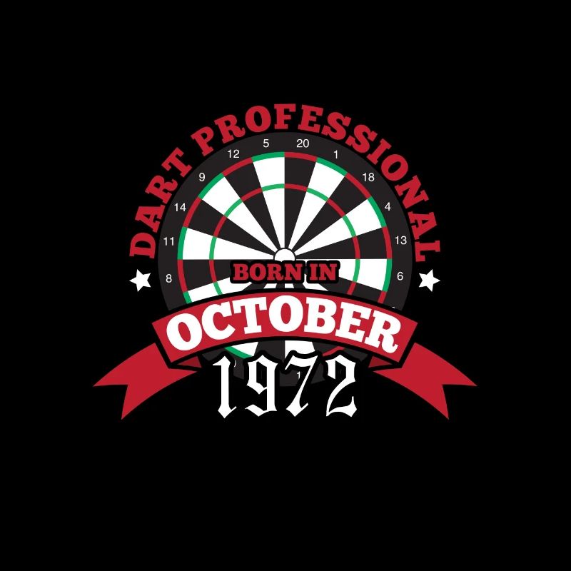 Darten Dartscheibe 1972 Oktober Geburtstag