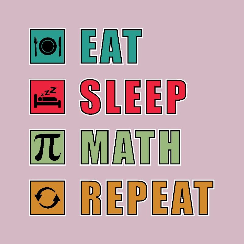 Math Quote Eat Sleep Math Repeat Lustige Mathe