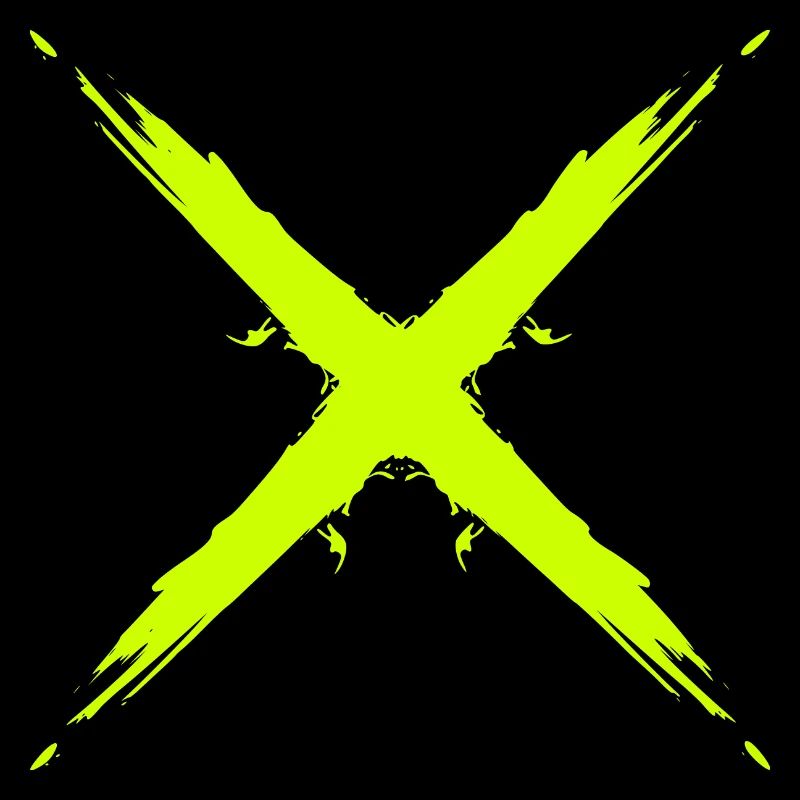 Croix design vectoriel jaune