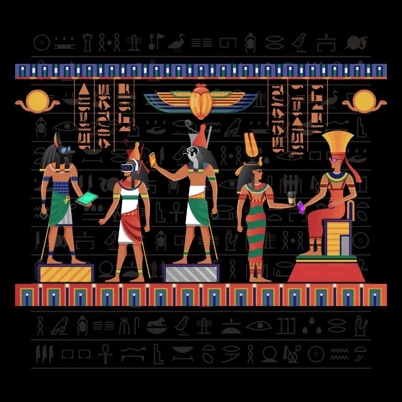 Ancient Egypt Hieroglyphics Funny Modernized Egypt