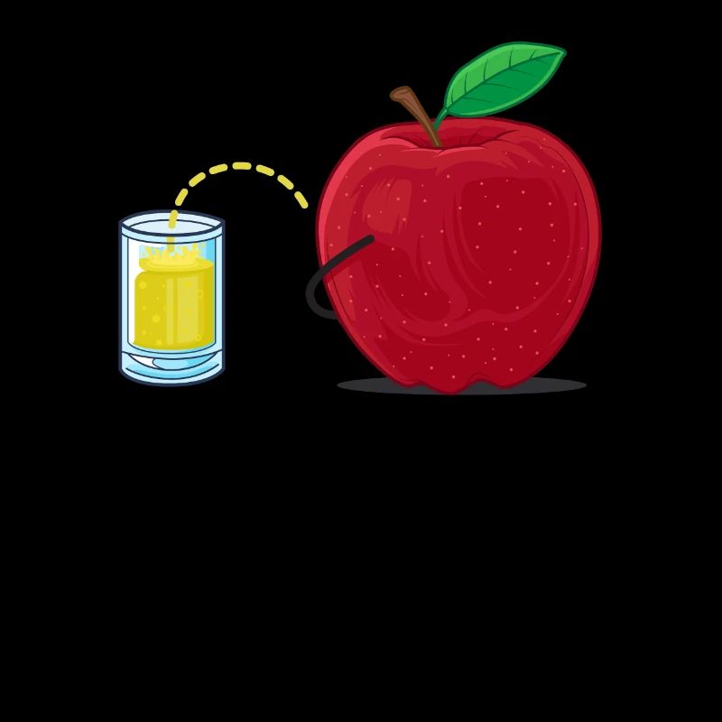 Witziger Apfel Apfelsaft