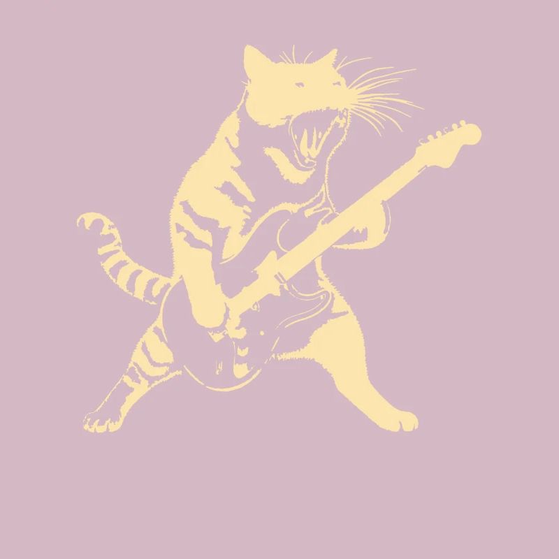 Rockin' Kitty Ein Cooles Design Mit Einer Katze