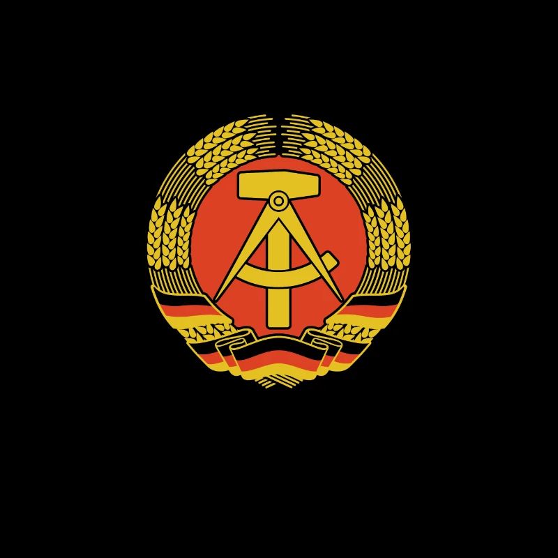 DDR Wappen, Einmal Ossi, Immer Ossi, Spruch