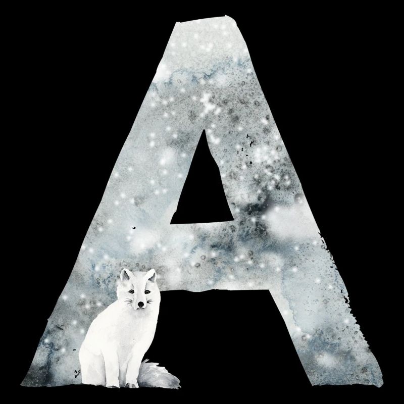 A – dekoratives Schriftzeichen – Winter