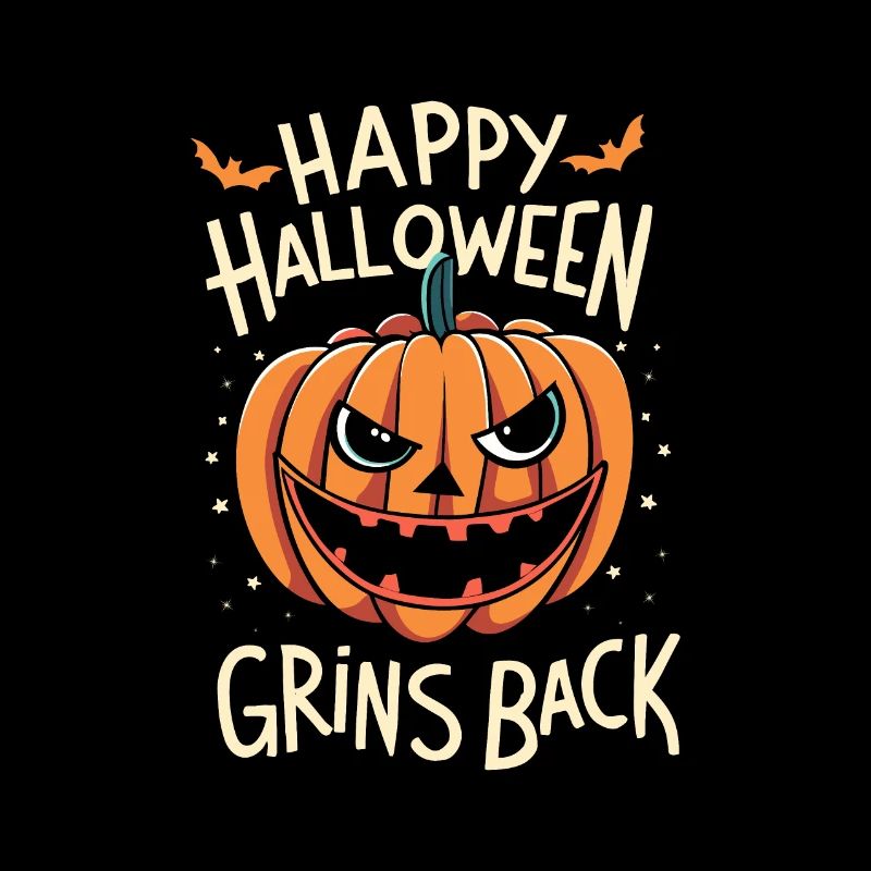 Frohes Halloween, grinst zurück