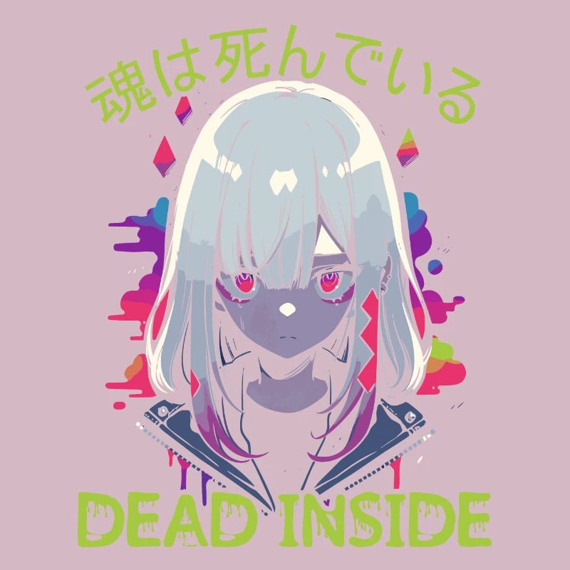 Dead Inside Sarcastic Gothic Skeleton Halloween