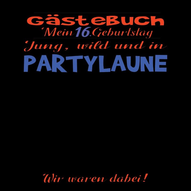 16. Geburtstag Mädchen & Junge Gästebuch
