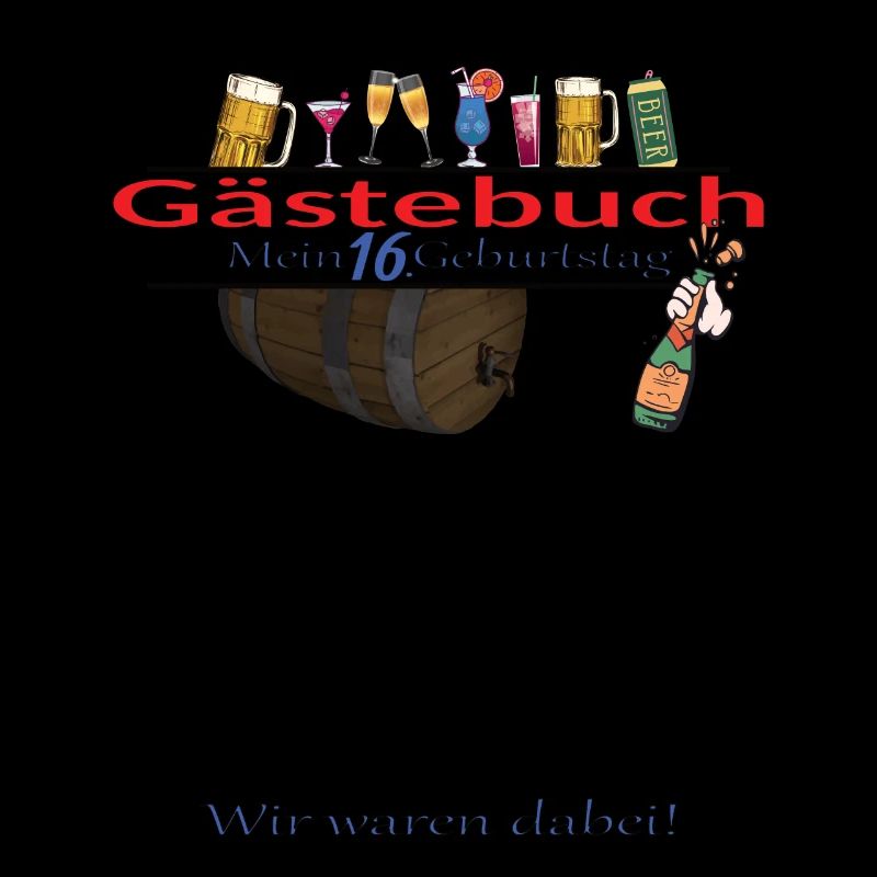 16. Geburtstag Mädchen & Junge Gästebuch
