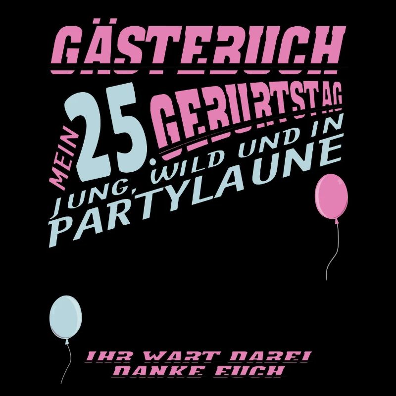 25. Geburtstag Frau & Mann Gästebuch
