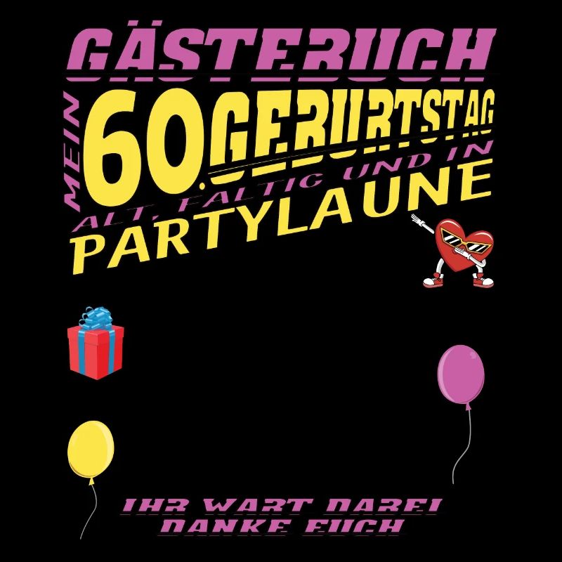 60. Geburtstag Frau & Mann Gästebuch