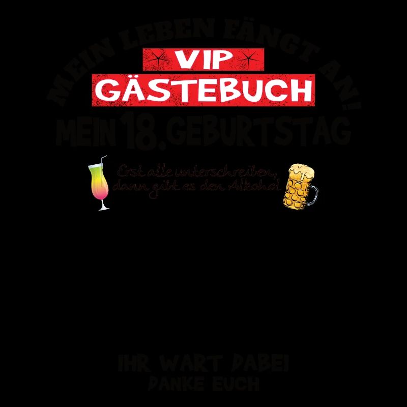 18. Geburtstag Mädchen & Junge Gästebuch