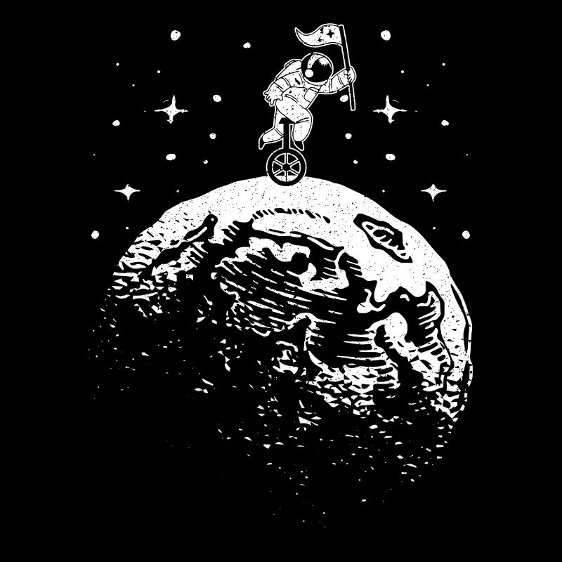 Einrad-Astronaut Einrad-Kosmonaut