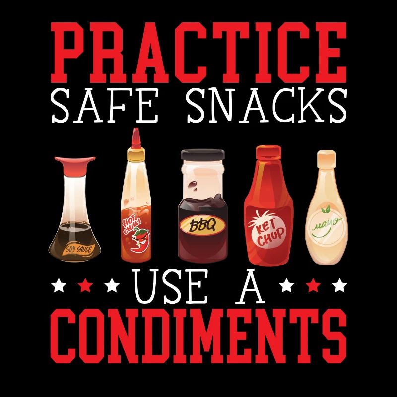 Pratiquez des collations sûres Utilisez un ketchup de condiment