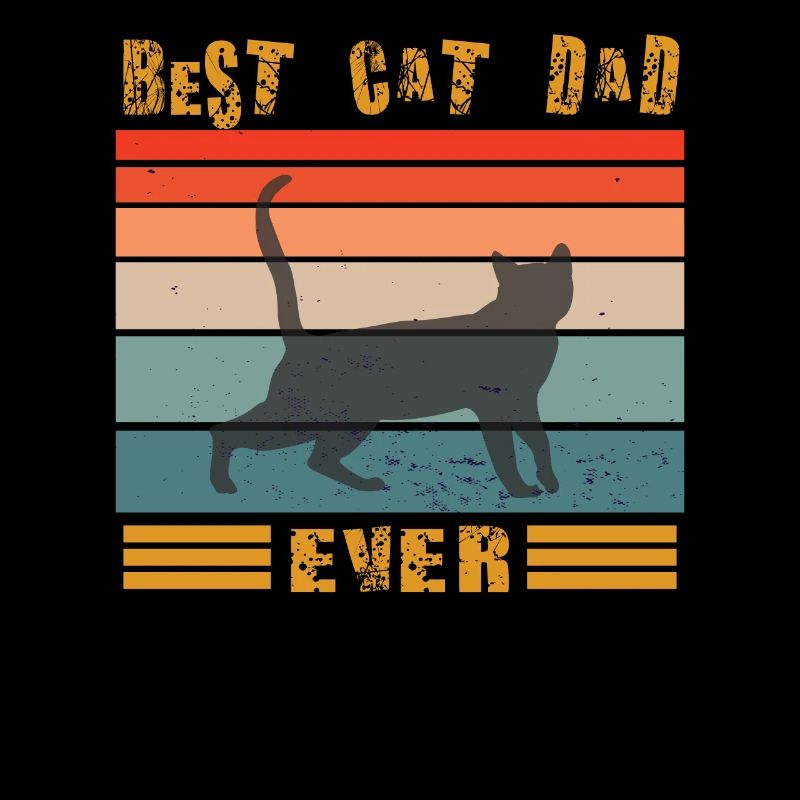 Conception de papa chat pour les amoureux des chats