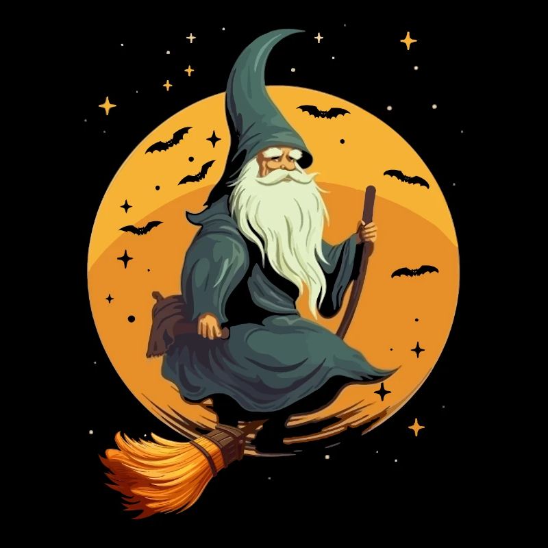 Gartenzwerg Halloween Süßes oder Saures Gärtner