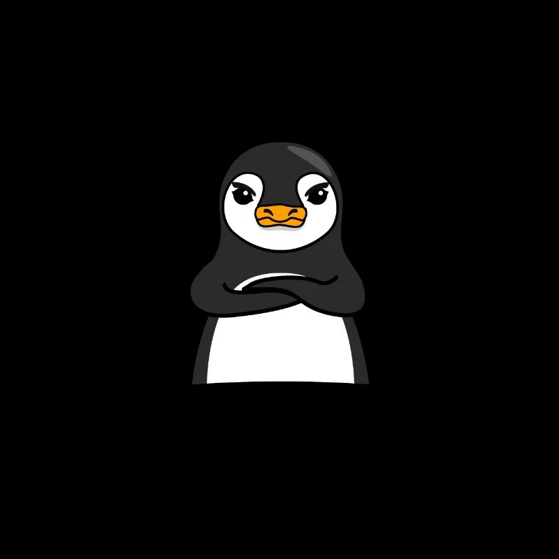 Wütender Pinguin Lustiger Spruch Geschenk