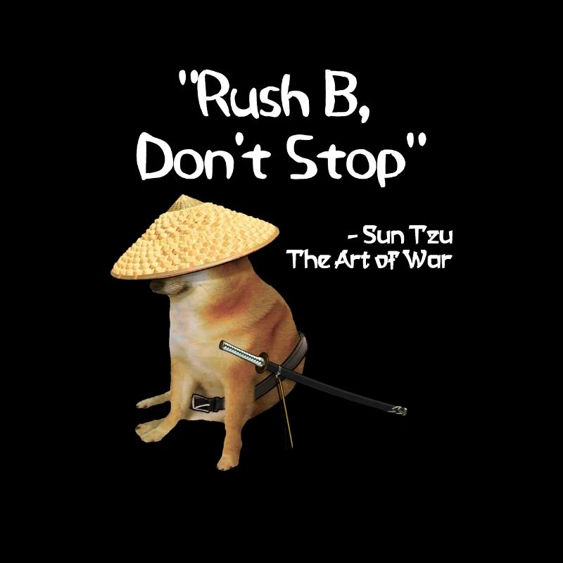 The Art Of War Meme Rush B CSGO Samurai Doge