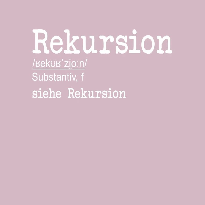 Rekursion Definition Softwareentwickler Coder