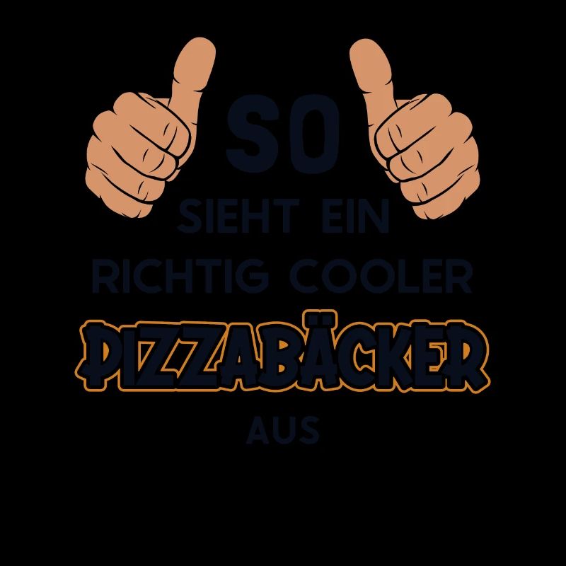 So sieht ein cooler Pizzabäcker aus Pizza