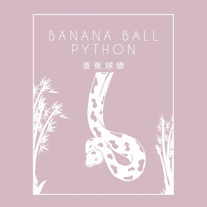 Boule de banane Python Hanzi Chinois Hanzi Snake Banane
