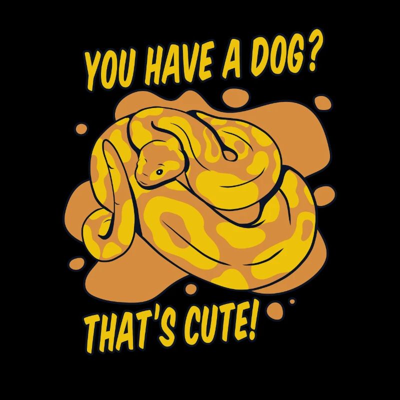 Vous avez un chien mignon Python serpent banane