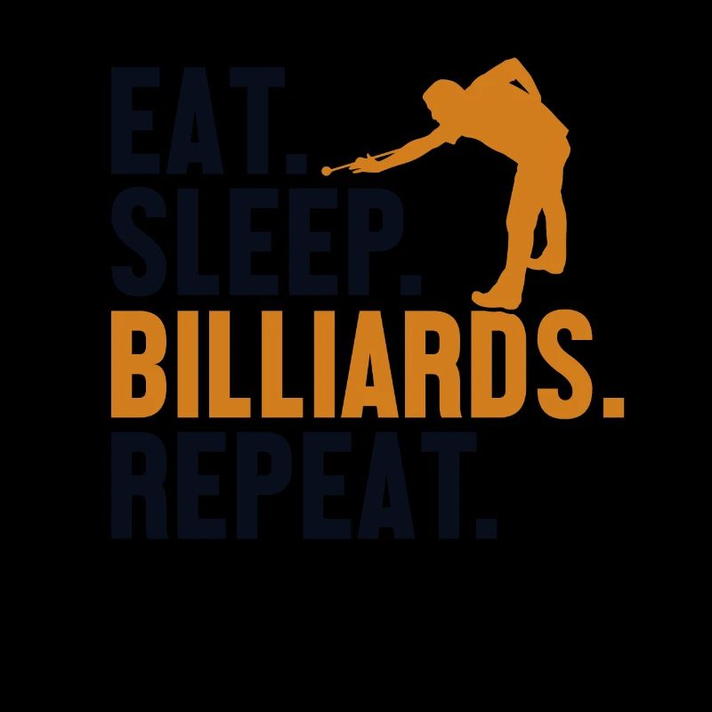 Eat Sleep Billiards Repeat Billardtisch Billiards