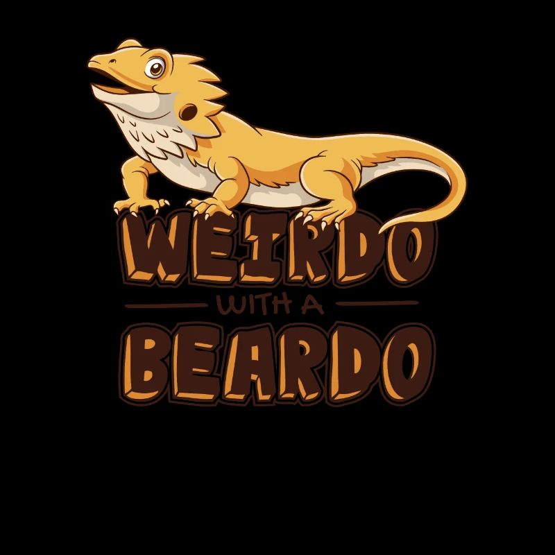 Weirdo avec un propriétaire d’animal de compagnie lézard Beardo Pogona