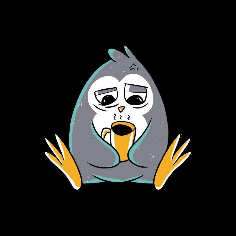 Not Ready For Another Day At Work Emperor Penguin