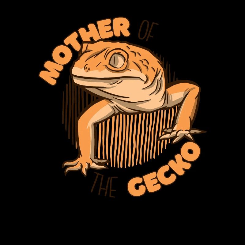Mutter Der Gecko Eidechse Gekkota Schopfhaube