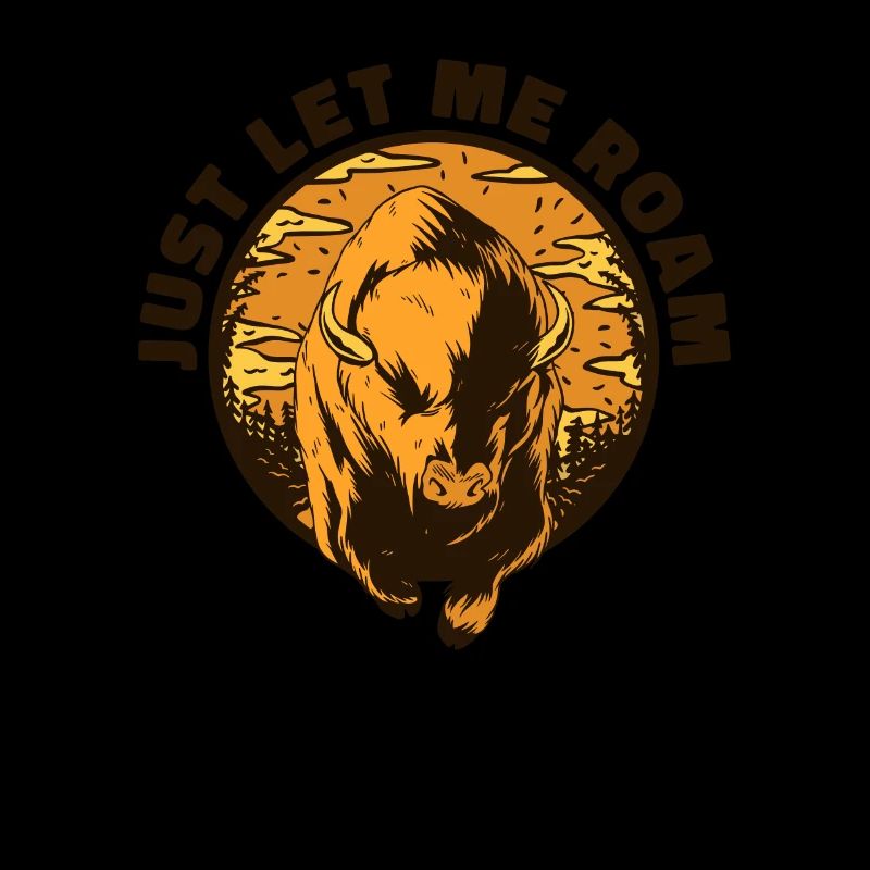 Laissez-moi errer Bison d’Amérique Bovinae