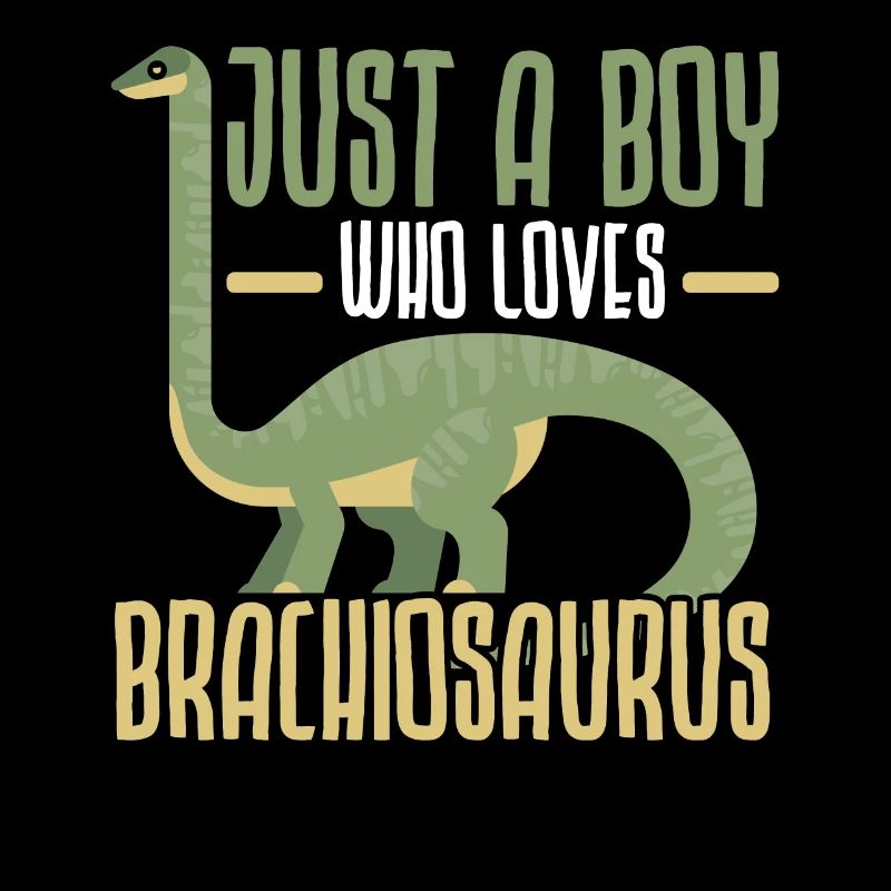 Nur ein Junge, der Brachiosaurus liebt Dinosaurier