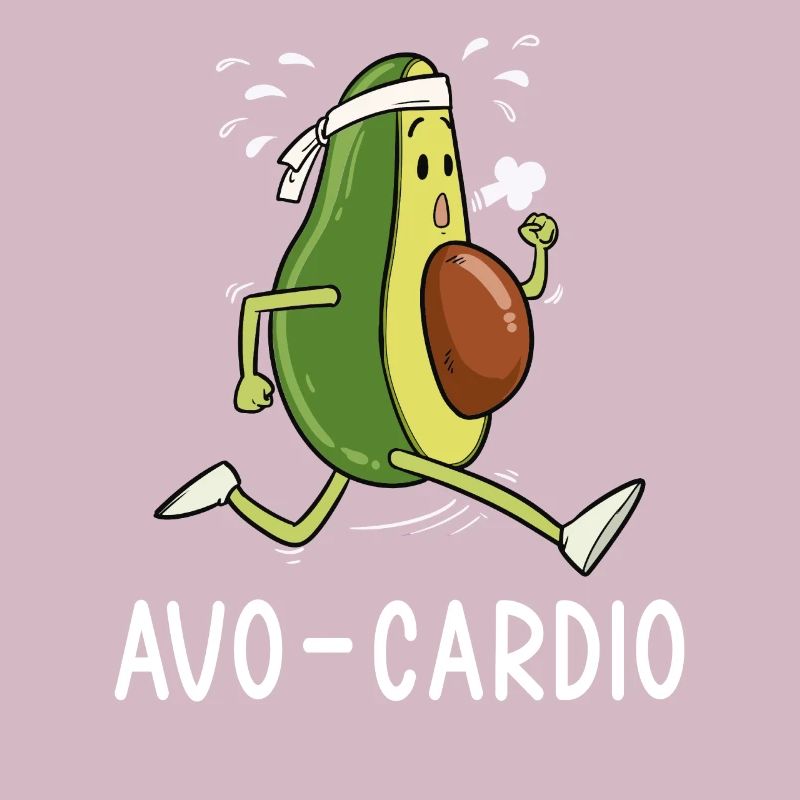 Avocado Running Funny Gift