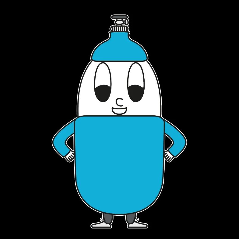 Helium-Flasche Ei
